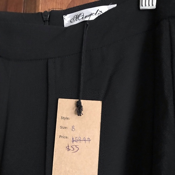 Sage Black culotte style chiffon pants AU 8 NWT - Picture 4 of 4